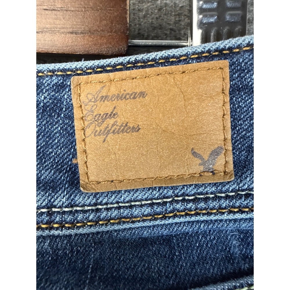 American Eagle Slim Boot Jeans Womens Size 2 Cowgirl Stretch Low Rise Country - Picture 12 of 13